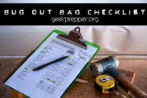 bug out bag checklist