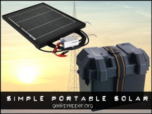 Simple portable solar