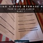 Making a Food Storage Plan