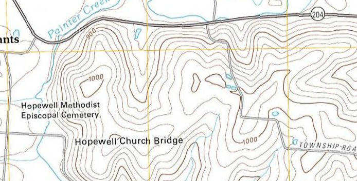 topographic map contour index 2