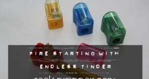 Fire Starting with Tinder from Endless Wood Shavings geek-prepper