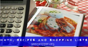 math, recipes and shopping lists