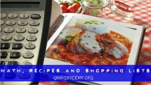 math, recipes and shopping lists