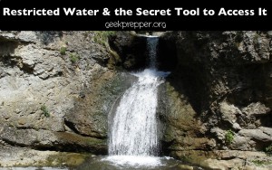 restricted water and the secret tool to access it