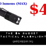 The 4 dollar budget tactical flashlight