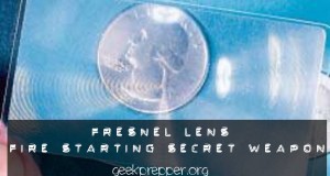 fresnel lense fire starting secret weapon