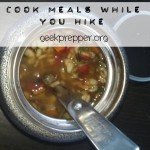Cook meals while you hike