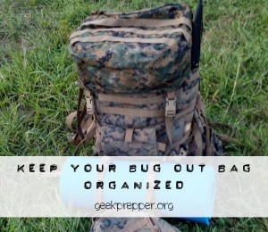 keep your bug out bag oraganized