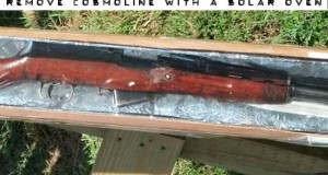 remove cosmoline with a solar oven