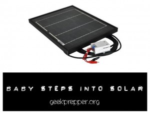 baby steps into solar