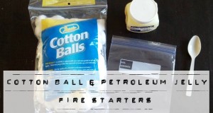 cotton ball petroleum jelly fire starter