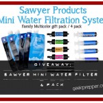 Giveaway: Sawyer Mini Water Filter System 4 pack