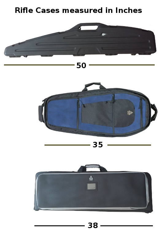 rifle cases in inches