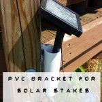 PVC Pipe solar stake bracket