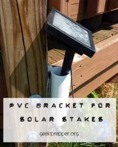 pvc bracket for solar stakes 