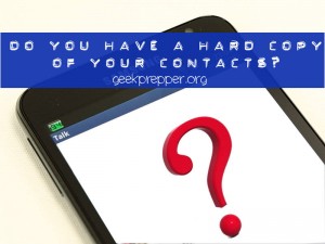 hard copy of phone contacts