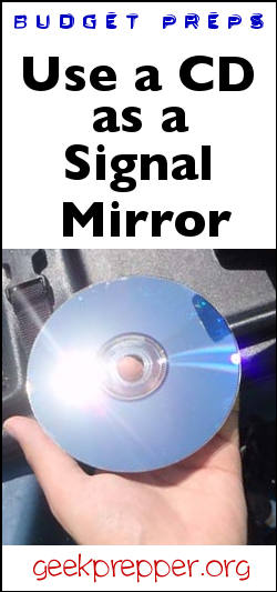 use a cd as a signal mirror