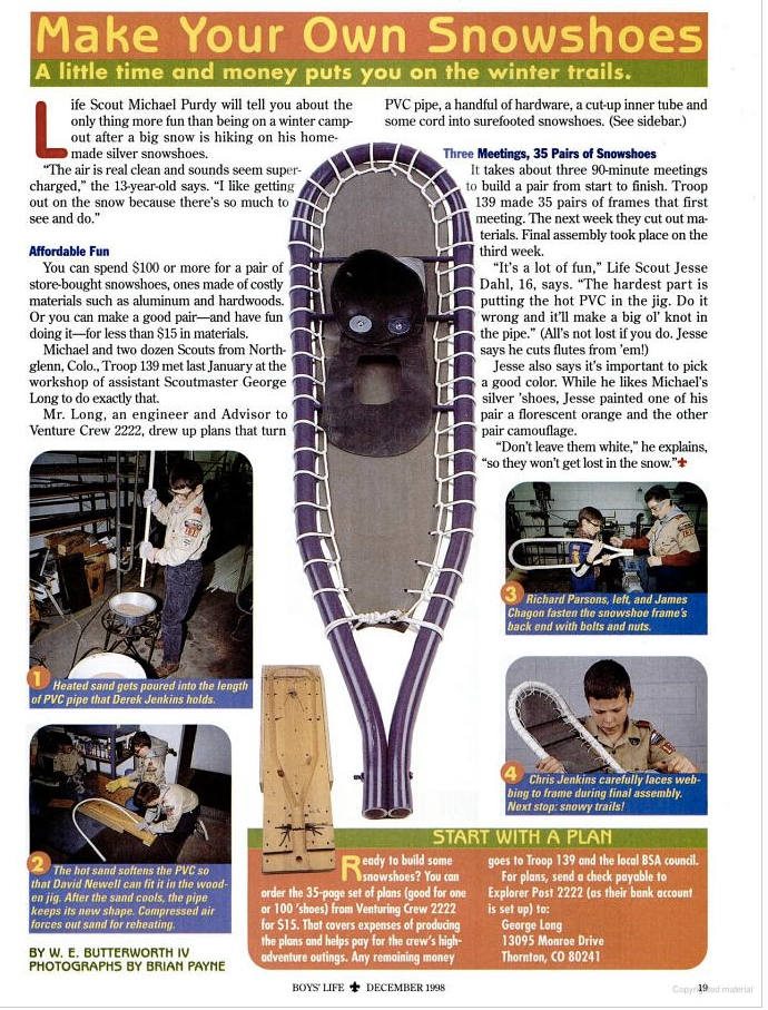 make your own snowshoes