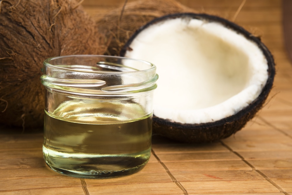 coconut oil in jar